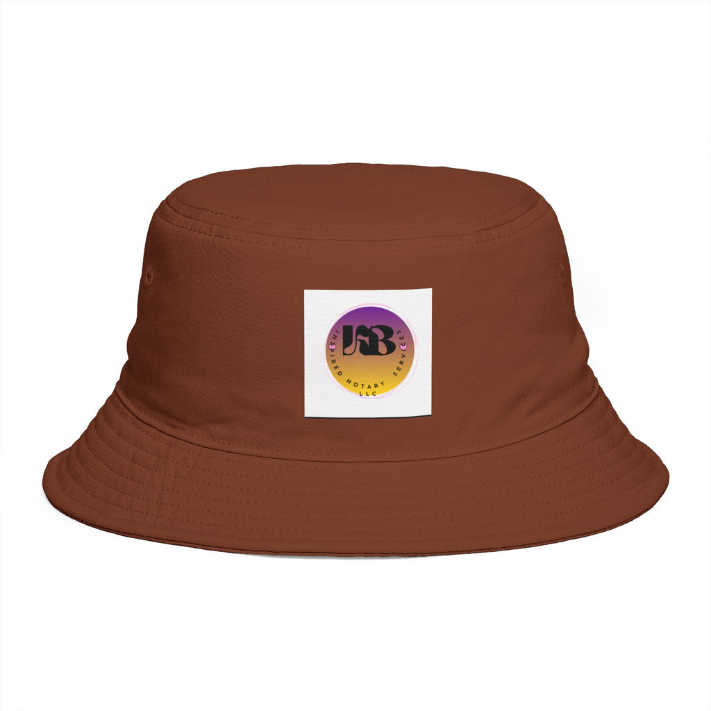 Bucket Hat — Retro Sunset Logo Bucket Hat