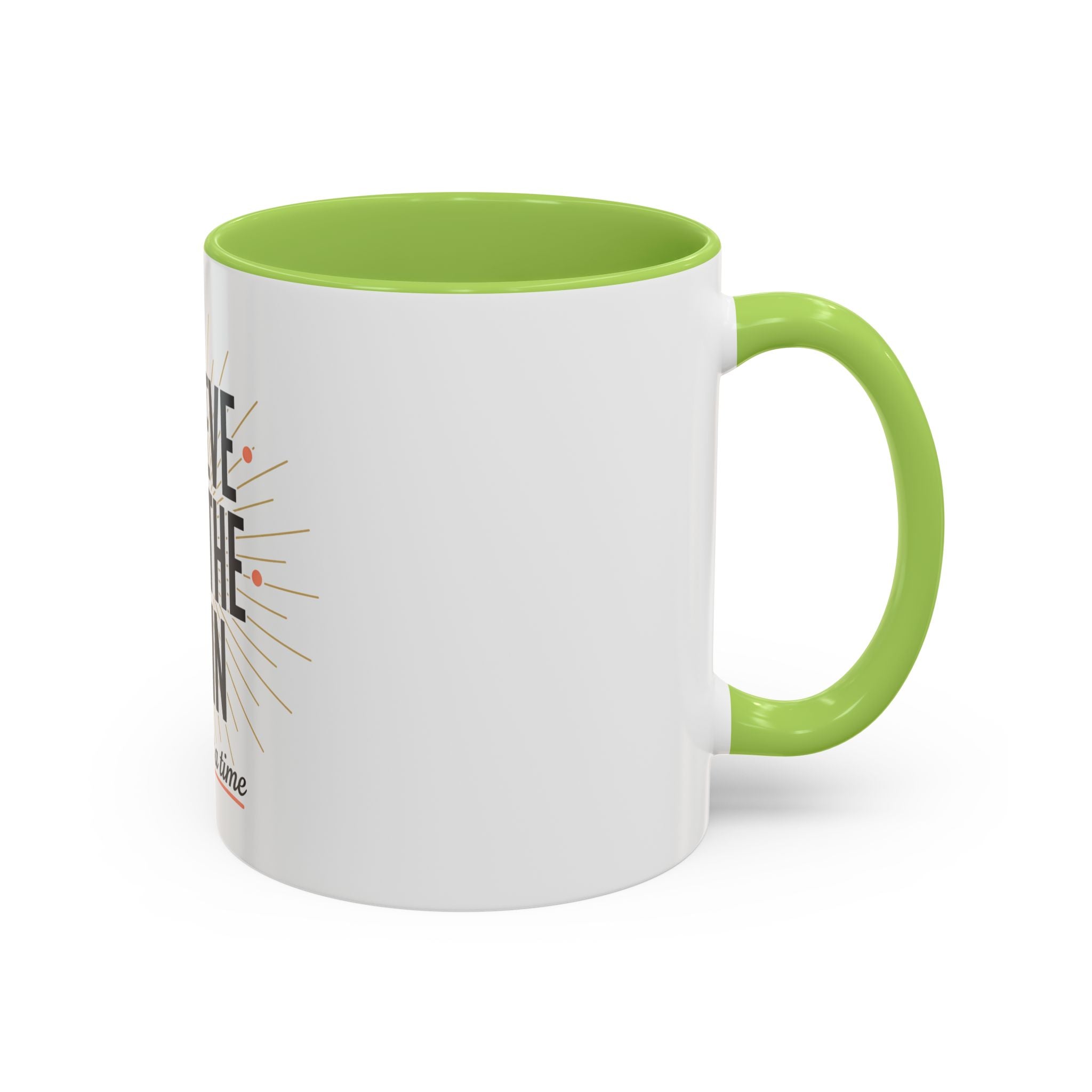 Believe Breathe Begin Coffee Mug — Inspirational 11/15oz Accent Mug (One Day at a Time)