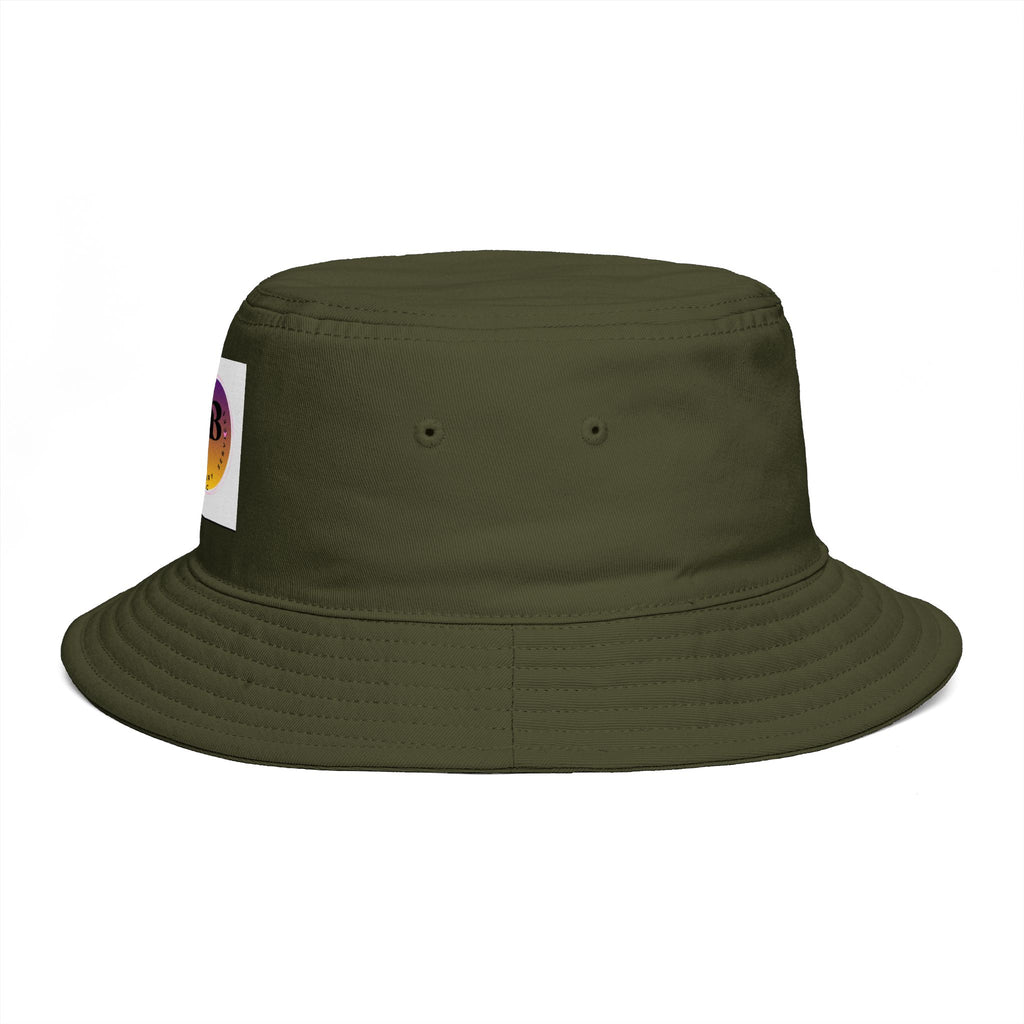 Bucket Hat — Retro Sunset Logo Bucket Hat