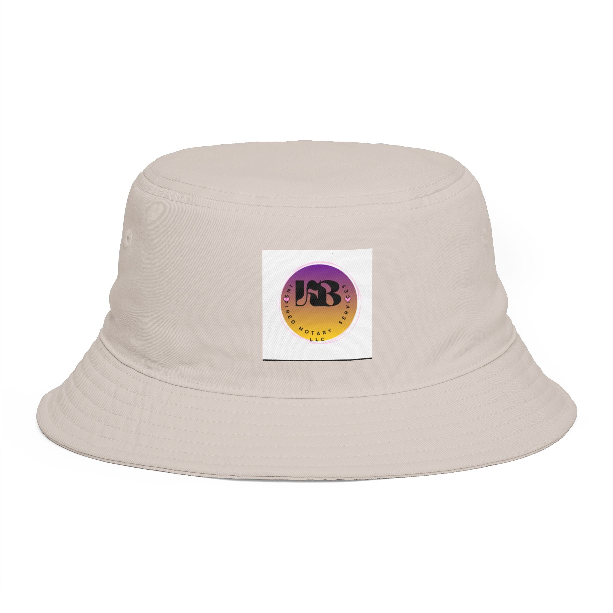 Bucket Hat — Retro Sunset Logo Bucket Hat