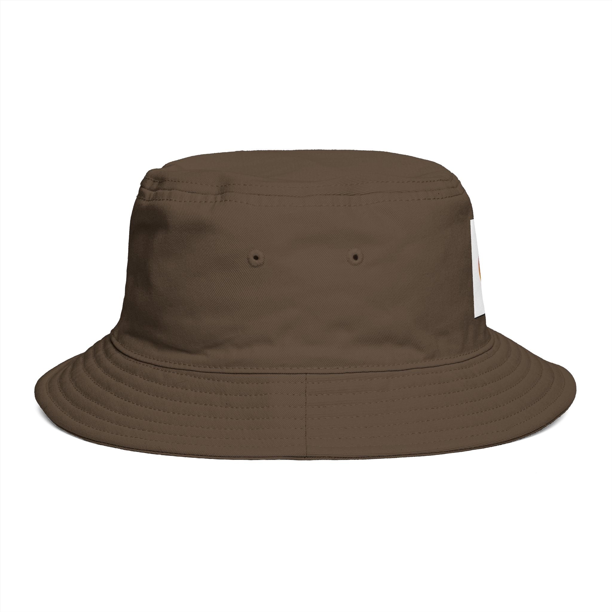 Bucket Hat — Retro Sunset Logo Bucket Hat