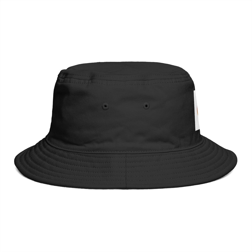 Bucket Hat — Retro Sunset Logo Bucket Hat