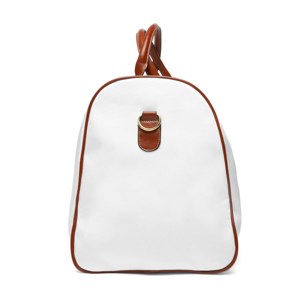 Love Is Gold Waterproof Travel Bag – Gold Script Weekender Duffle