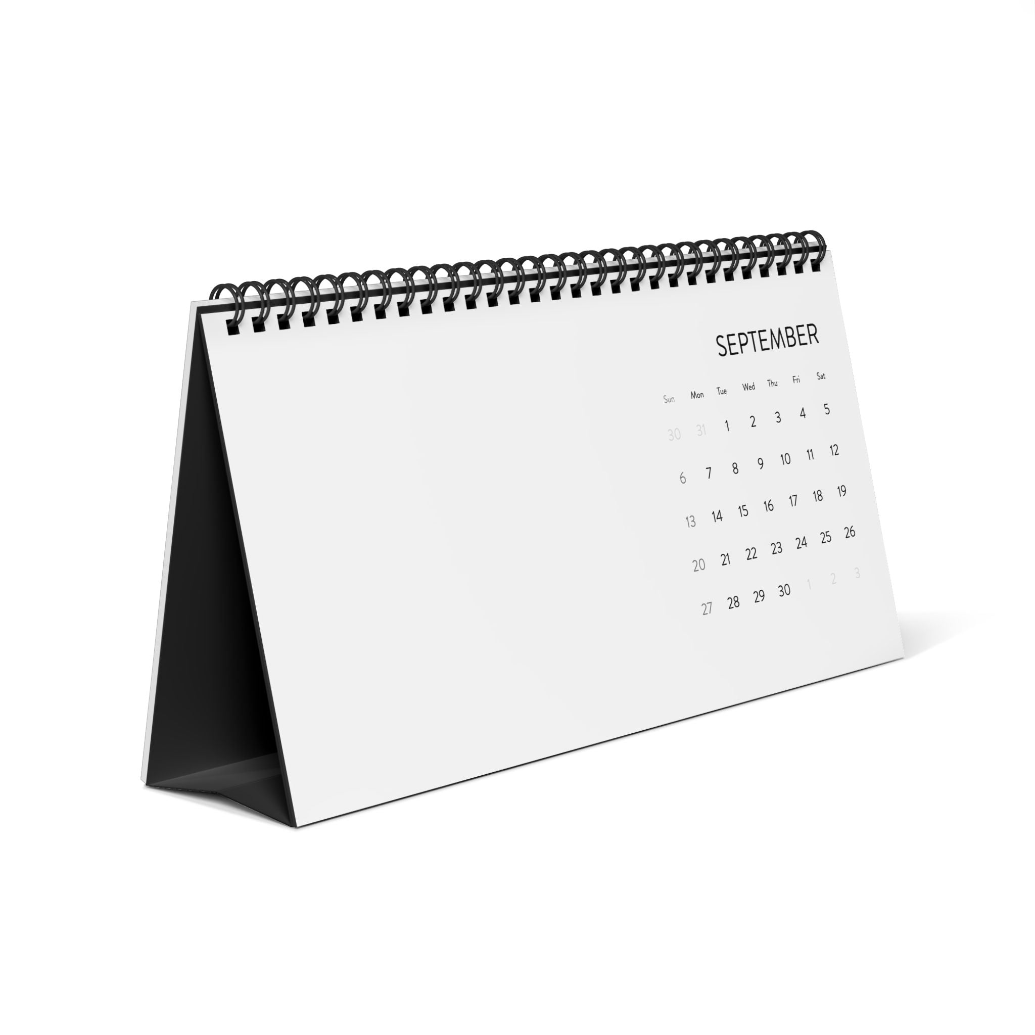 Love Is Gold Desktop Calendar — 2026 Minimal Desk Calendar (Grid Dates)