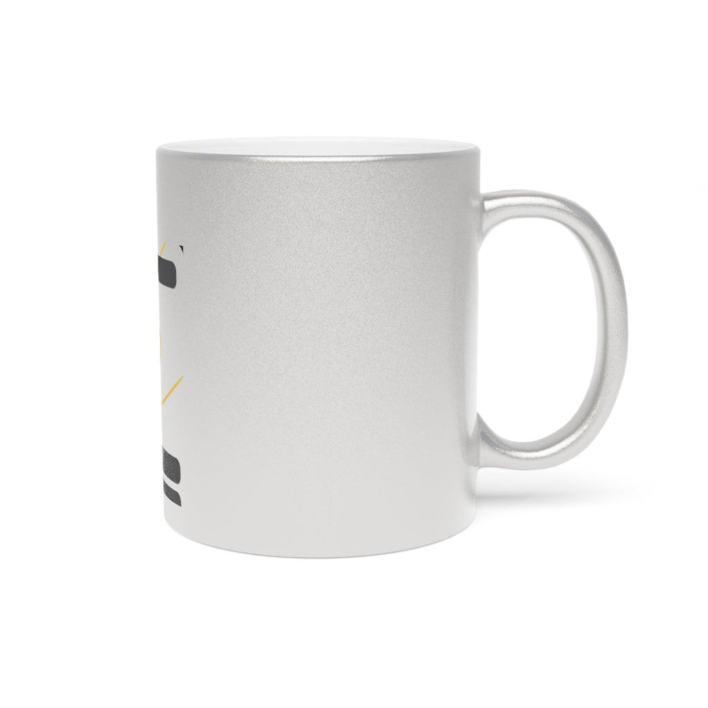 Metallic Love Mug — "Love Is Gold" Silver or Gold Coffee Cup
