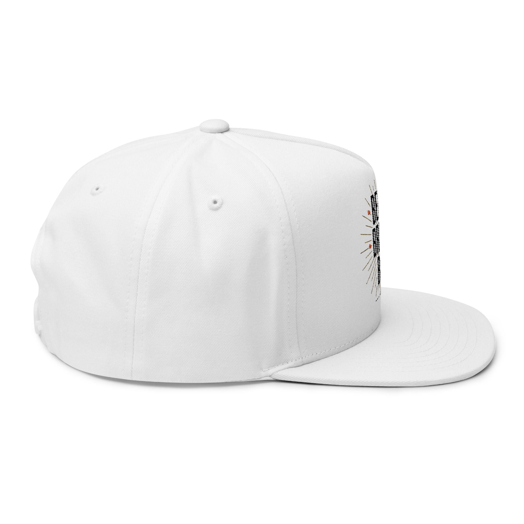 Believe Breathe Begin Flat Bill Cap — Embroidered Motivational Snapback