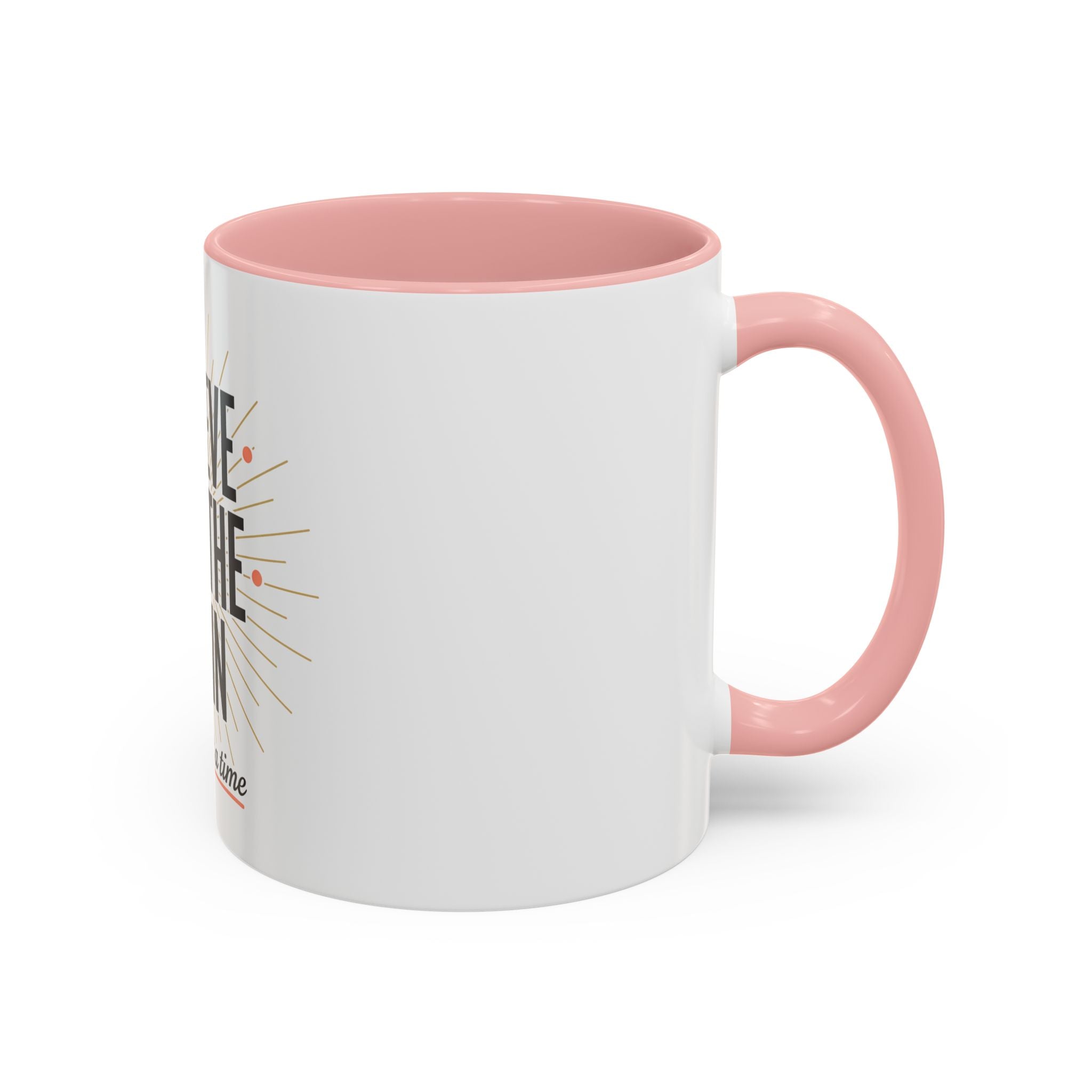 Believe Breathe Begin Coffee Mug — Inspirational 11/15oz Accent Mug (One Day at a Time)