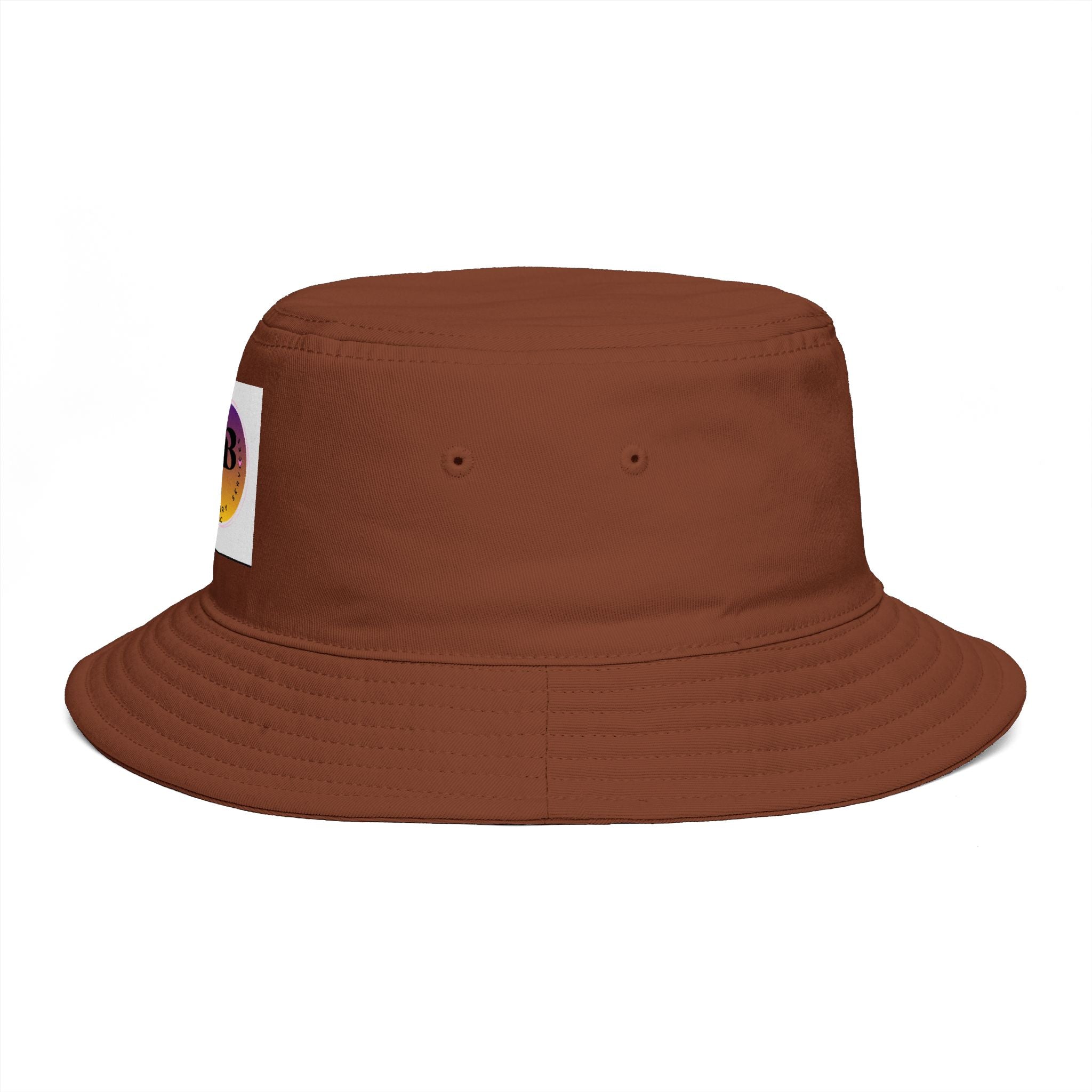 Bucket Hat — Retro Sunset Logo Bucket Hat