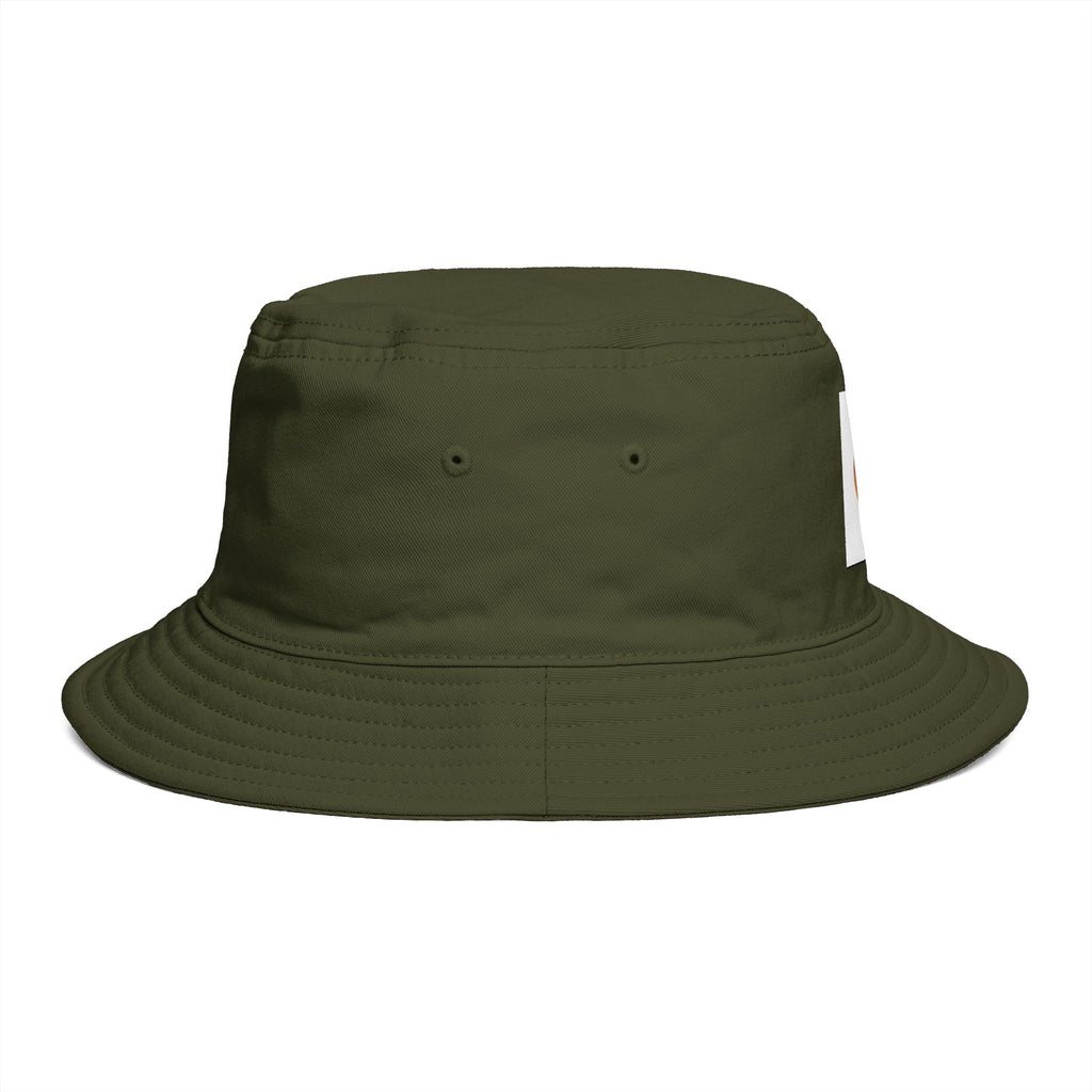 Bucket Hat — Retro Sunset Logo Bucket Hat