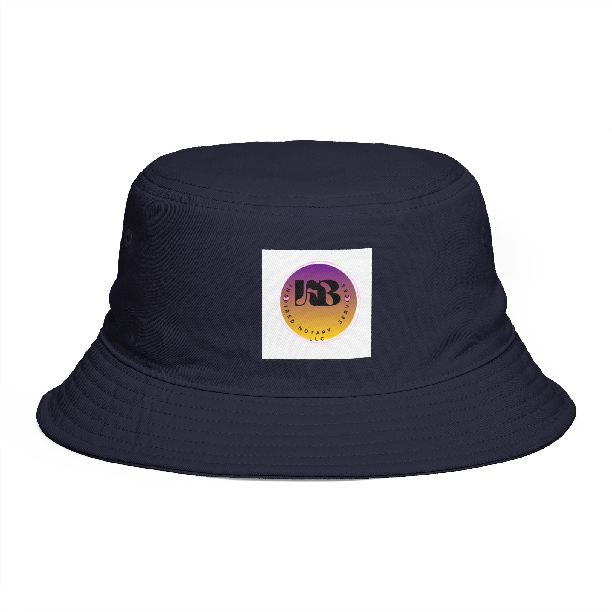 Bucket Hat — Retro Sunset Logo Bucket Hat