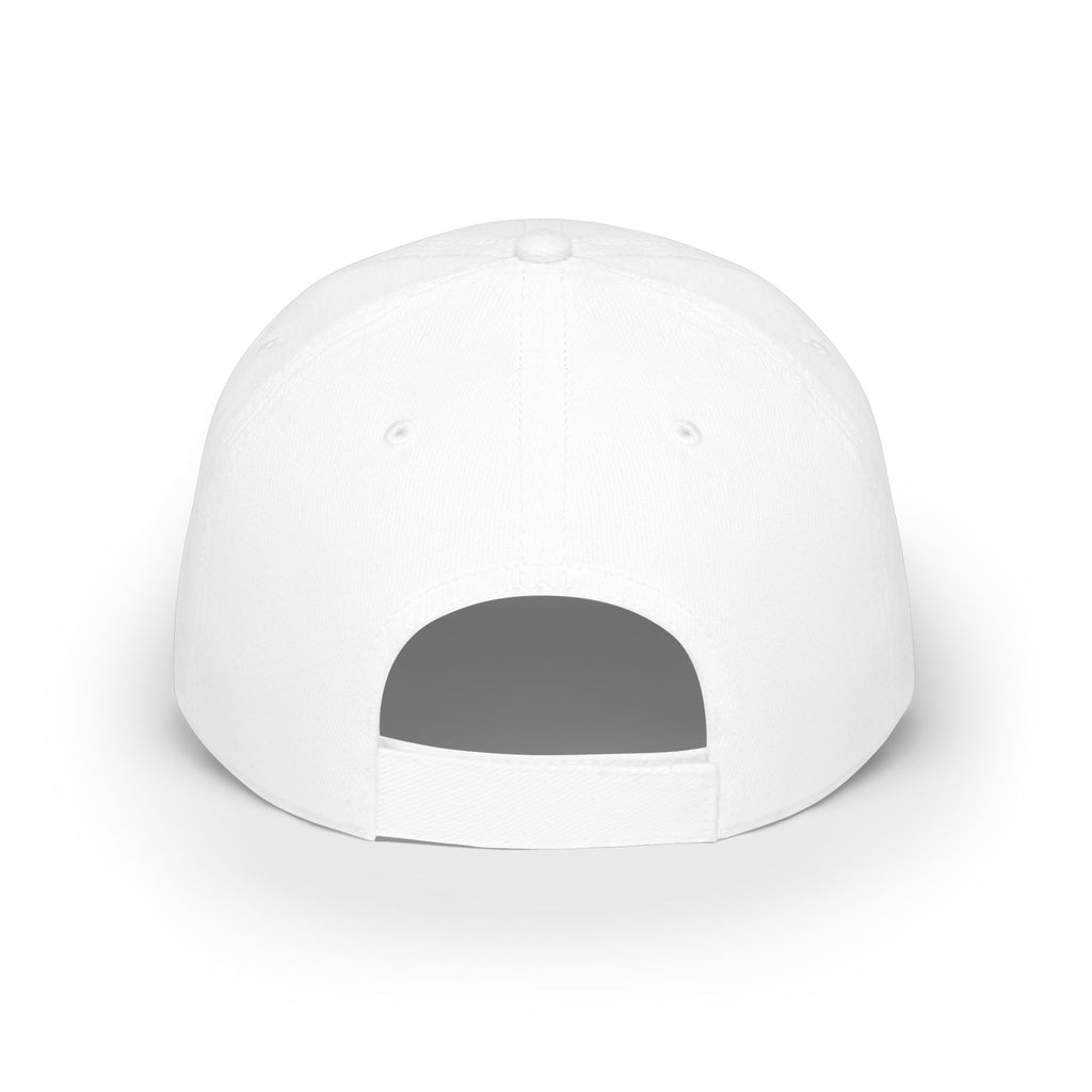 Love Script Low Profile Baseball Cap — Minimalist Gold & Black Accent Hat